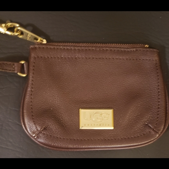 UGG Australia Brown Leather Wristlet - Picture 3 of 5